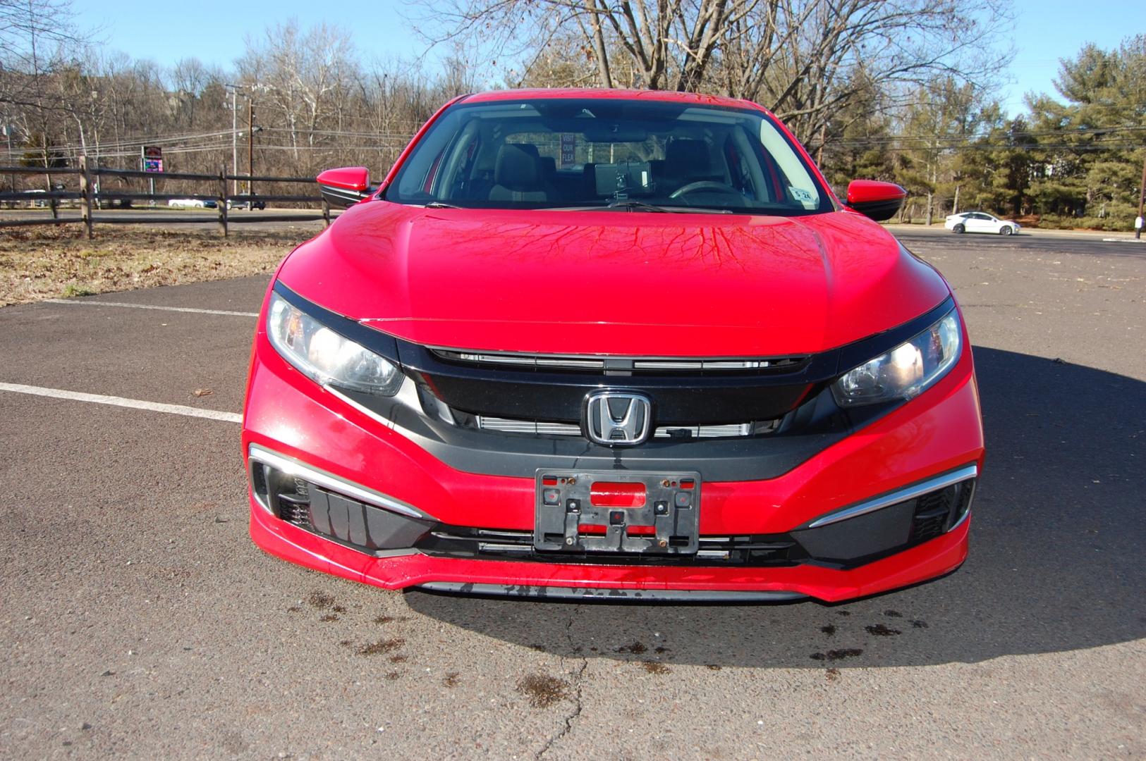 2019 RED /Black Cloth Honda Civic (2HGFC2F60KH) with an 2.0 Liter engine, Automatic transmission, located at 6528 Lower York Road, New Hope, PA, 18938, (215) 862-9555, 40.358707, -74.977882 - One family owned 2019 Honda Civic LX sedan powered by a 2.0 Liter 4 cylinder engine, front wheel drive, automatic transmission. Tilt wheel, cruise control, Dual front and side air bags, Side curtains airbags, ABS braking, AM/FM/Bluetooth/USB, Auto climate control, power windows, locks and mirrors, 1 - Photo#6